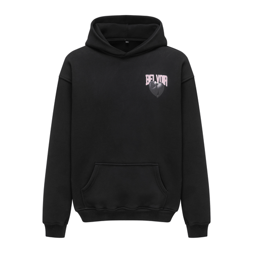 Broken Heart Black Hoodie