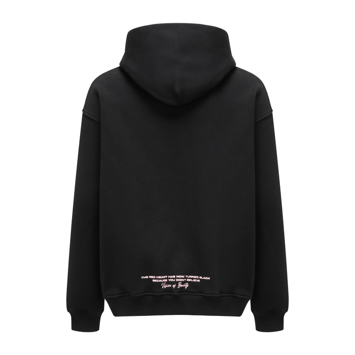 Broken Heart Black Hoodie